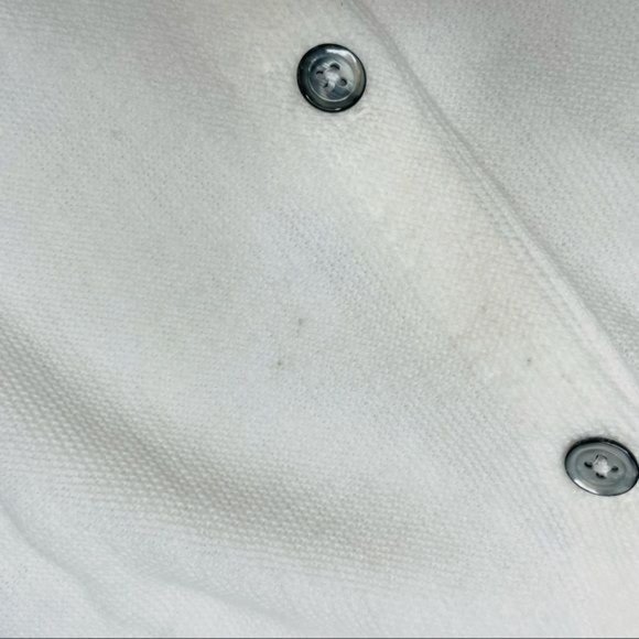 Vintage white izod button up long sleeve cardigan sweater oversized medium - Picture 3 of 5